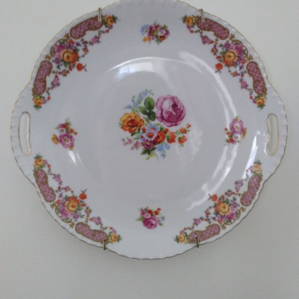 EPIAG ROYAL HANDLED SERVING PLATTER GILT EDGING